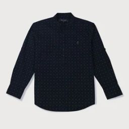 Boys Micro Print Oversized Fit Shirt-picture-12