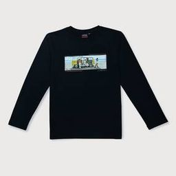 Graphic Print Crew-Neck T-Shirt-image-99