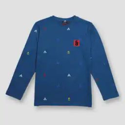 Boys Printed Regular Fit Round-Neck T-Shirt-image-81