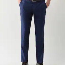 arrow Men Tapered Fit Flat-Front Trousers-picture-37