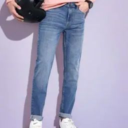 Men Mid-Rise Washed Slim Fit Jeans-picture-38
