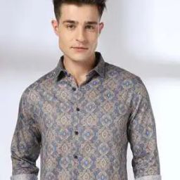 Men Printed Slim Fit Shirt-image-5