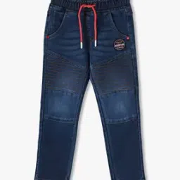 Boys Mid-Wash Regular Fit Jeans-46