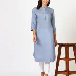 Women Straight Kurta with Insert Pocket-image-87