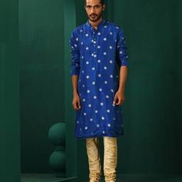 Men Regular Fit Embroidery Long Kurta-image-14