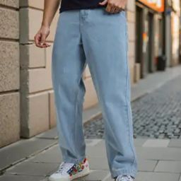 Shein Full Length Relaxed Jeans With Pockets-image-6