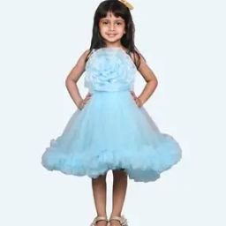 Girls Net  Fit and Flare Dress-picture-1