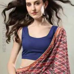Women Smoked Sleeveless Side-Open Cotton Blouse-47