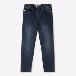 Girls Mid-Wash Slim Fit Jeans-image-13