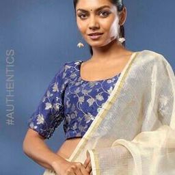 Banarasi Brocade Silk Smocked Slip-On Blouse-picture-33