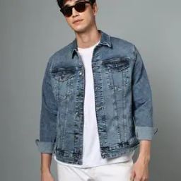 Men Denim Regular Fit Jacket-picture-8
