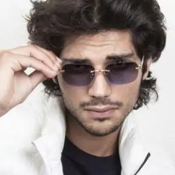 PANTHER-C3 Men Rimless Square Sunglasses-image-19