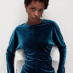 marks & spencer Velvet Round Neck Blouse-picture-46