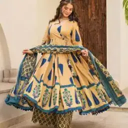 wedani Women Floral Anarkali Kurta Set-picture-23
