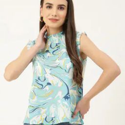 Abstract Print Sleeveless Top-10
