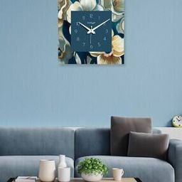 Floral Print Analogue Wall Clock-12