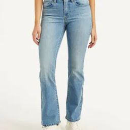 Women 725 Mid-Wash Slim Bootcut Jeans-image-11