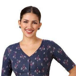 Women Front Open Blouse-image-64
