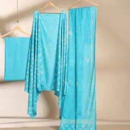 Handblock Printed Unstitched Dress Material-image-86