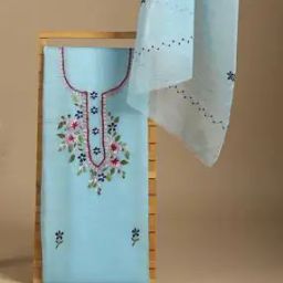 Hand Dyed Embroidery Unstitched Dress Material-image-43