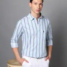 Men Striped Tailored Fit Shirt-image-6