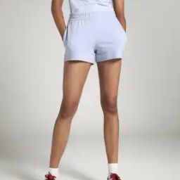 Women Logo Print 4" High-Rise Shorts-image-52