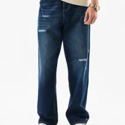 Men Relaxed Fit Jeans with 5-Pocket Styling-image-110