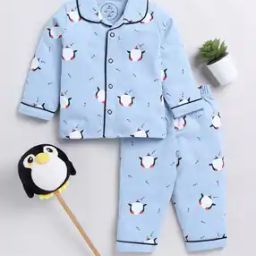 Girls Graphic Print Shirt & Pyjamas Set-image-98