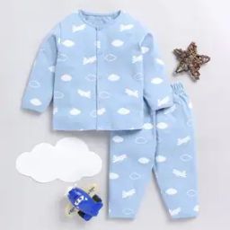Girls Graphic Print Shirt & Pyjamas Set-image-97