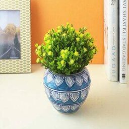 Worli Art Round Ceramic Planter-49