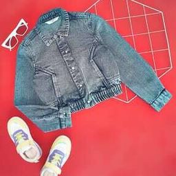 Girls Washed Denim Jacket-picture-43