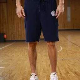 the indian garage co Men Superman Print Oversized Cargo Shorts-picture-3