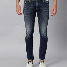 Men Skinny Fit Jeans with 5-Pocket Styling-image-89