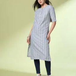 Women Printed Straight Kurta-image-34