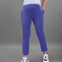 High-Rise Track Pants with Elasticated Waist-image-21