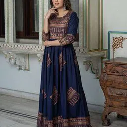 Women Printed Anarkali Kurta-image-39