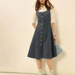 Women Round-Neck A-Line Dress-image-2