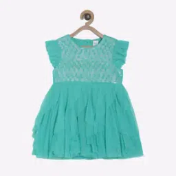 Sequinned Ruffled A-line Dress-picture-28