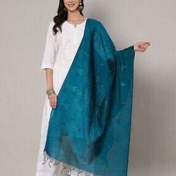 Women Embroidered Cotton Dupatta-35