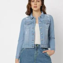 Dyed-Washed Button-Front Jacket-image-22
