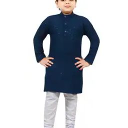 bt dezines Boys Embroidered Kurta Pyjamas Set-picture-36
