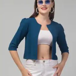Women Loose Fit Shrug-image-61