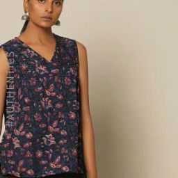 Bagru Dabu Handblock Print Cotton Top-picture-5