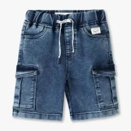 Boys Pleated Regular Fit Cargo Shorts-13