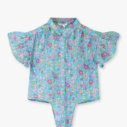 point cove Girls Floral Print Regular Fit Shirt-picture-18