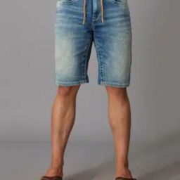 Washed Slim Fit Shorts-image-72