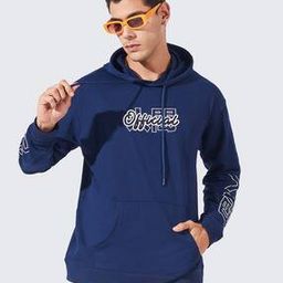 Typographic Print Hooded Sweatshirt-image-31