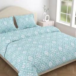 Printed Flat King Bedsheet-28