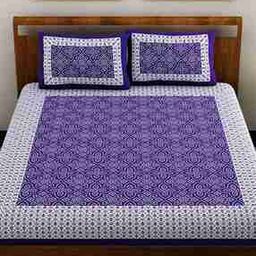 Printed Double Bed Sheet with Pillow Covers-image-68