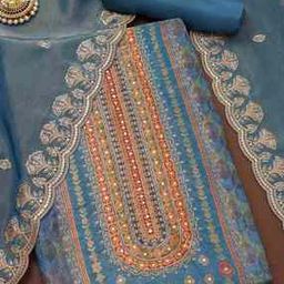 Women Self-design Unstitched Dress Material-image-17